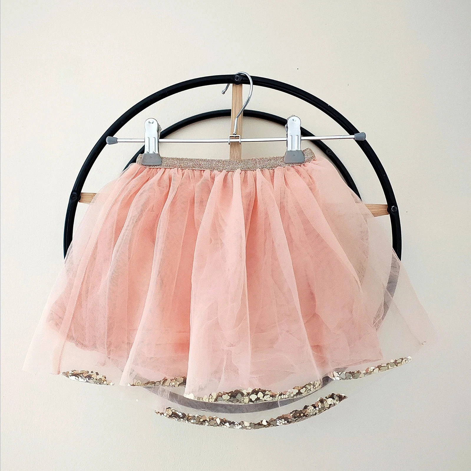 4 ans jupe tulle Kiabi avec sequins coeur